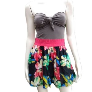 Abercrombie and Fitch tropical floral print halter dress.  Size Small.